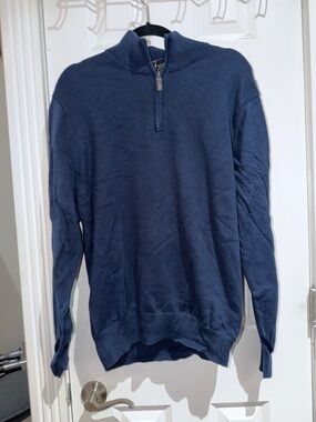 Jos. A. Bank Men's Navy Half-Zip Sweater